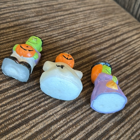 - Vintage Avon Trick or Treat Trio Candle Set Witch Pumpkin Ghost Frankens… - Picture 2 of 3